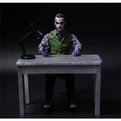 1/6 Scale Soldier Table And Chair Furniture Table Lamp Set Scene For Joker Clown Sitting Office Room Party Decor In Stock