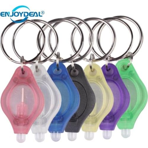 10 pcs Mini Bright LED Flashlight Torch Light Lamp Micro Light Keychain Squeeze Light Key Ring Camping Lanterna Emergency Light