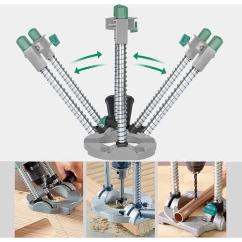 Multi-Angle Drill Guide Attachment Power Drill Stand Vertical Drilling Guide Doweling Locator Electric Drill Bracket