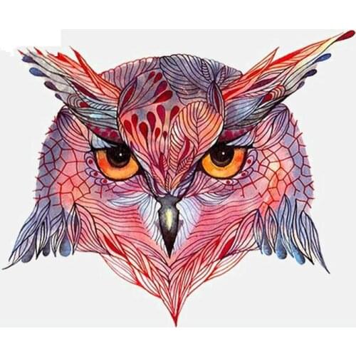 Fashion Car Sticker Sharp Eyes of The Owl Accessories Personalized Decor Decal Window Cover Scratches Waterproof KK13*11cm