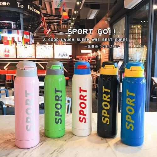 Stainless Steel Vacuum Flask Fashion Sports Portable Water Cup Outdoor Portable Duckbill Pot Mountaineering Travel Pot