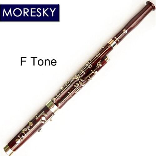 Professional F little bassoon for kids musical instrument Maple body Copper nickel plated keys Children Bassoon