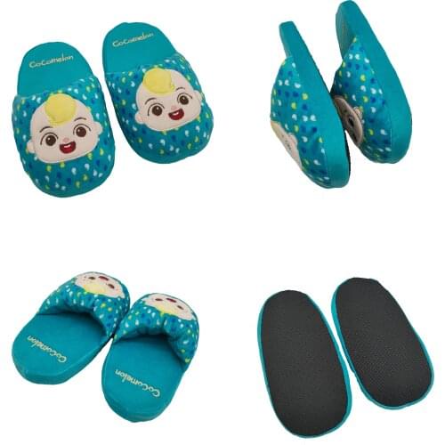 New Cocomelon Peripheral JJ Non Slip Waterproof Plush Childrens Slippers Birthday Gift Size 1