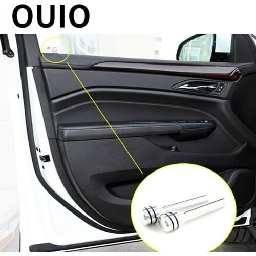 OUIO 2pcs Aluminum Alloy Car Interior Door Lock Knob Pull Pins For Seat Leon Ibiza Renault Duster Logan Captur Clio Mazda 3 6