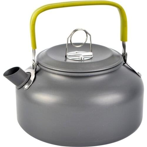 Camping Kettle Coffee Pot Aluminum Outdoor Hiking Kettle Camp Tea Kettle Portable Teapot Compact Lightweight Camping Tool