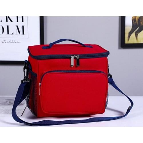 Portable Insulation Lunch Bag Outdoor Picnic Fresh-keeping Insulated Pack Leakproof Cooler Tote Bag with Straps