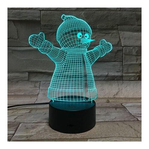 LED Neon Lights Snowman Night Sensor Light LED 3D Desk Lamp Nightlight for Christmas Wedding Decor Bluetooth Speaker Present