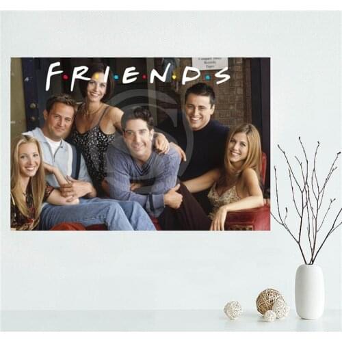 Y530L18 Custom Friends Canvas Painting Wall Silk Poster cloth print DIY Fabric Poster F#14