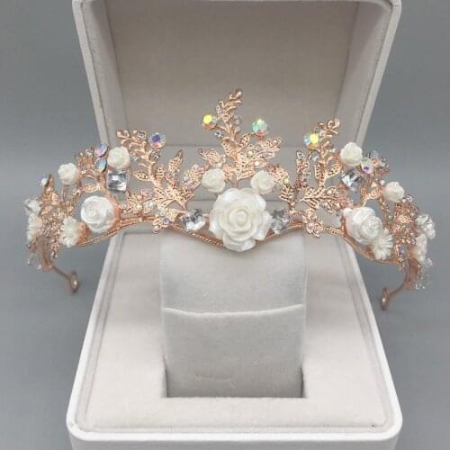 Jeweled Crowns Beautiful Headpiece Wedding Crown Wedding Tiaras Hair Accessories for Prom Birthday Costume Party EA