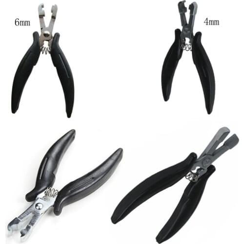 1PC Black handle Stainless Hair Pliers For Hair Extension Tools Multi Functional Hair Extension Pliers U/I/C TIP