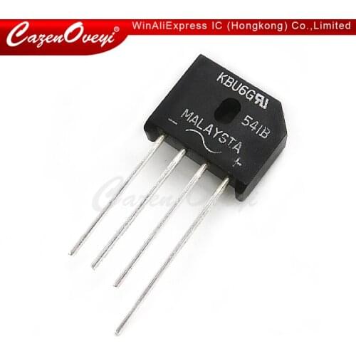 1pcs/lot KBU6G KBU6 DIP-4 In Stock