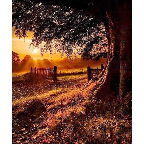 5D DIY Square Diamond Painting Tree Diamond Embroidery Scenery Cross Stitch Full Round Diamond Embroider Crystal Wall Painting