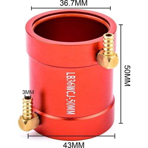 Aluminum 36mm Motor Water Cooling Jacket Heatsink for 3650 Size Motors RC Boat Parts RS540 Brushless