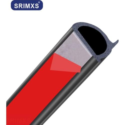 Car Door Sealing Strips DZ Type Rubber Noise Insulation Weatherstrip Soundproof Frame Bonnet Trunk Dormer Cover Trim