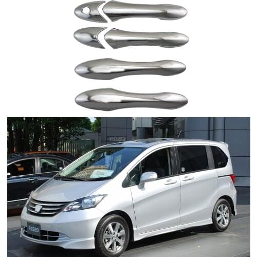 For Honda GB3, GB4 Freed 2008-2016 Car The door handle covers ABS Chrome Accessories Stickers Car Styling