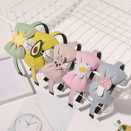 Children Bowknot Hairband Cute Sweet Kids Headband Toothed Hair Hoop Girls Princess Non-slip Head Hoop Hair Accessories Headwear