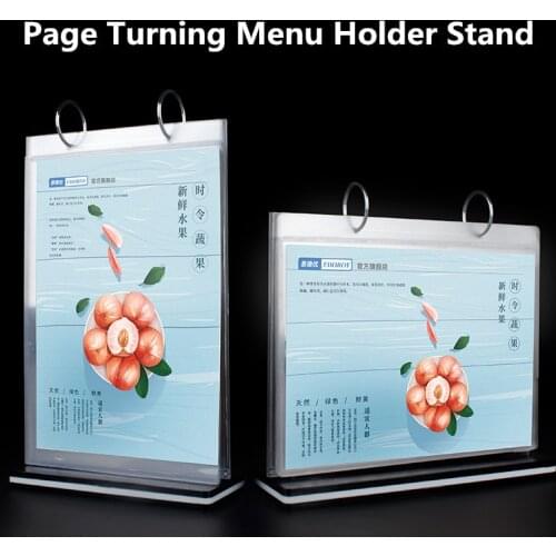 A4 Double Sided Desktop Plastic Picture Photo Frames T Shape Advertisement Display Menu Card Holder Stand 8.5 x 11 Ad Frame