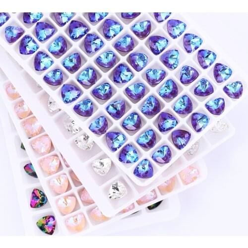 Mocha Fluorescence Rhinestones Glue on Rhinestones Loose Crystals Pointback Fancy Stones For Clothes Jewelry Garments