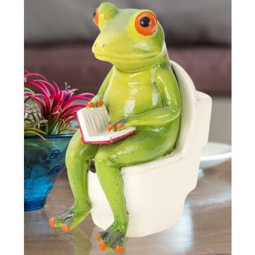 Innovative Frog Garden Figurines Miniature Landscape Home Decoration Accessories Birthday Gift Souvenirs Frog Ornament