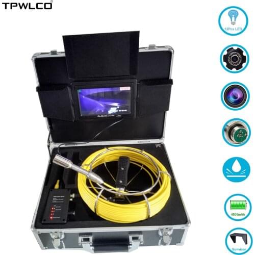 23MM Lens Pipe Endoscope Sewer Camera IP68 Waterproof Professional Pipeline Duct Clean Inspection Tools 20M Cable