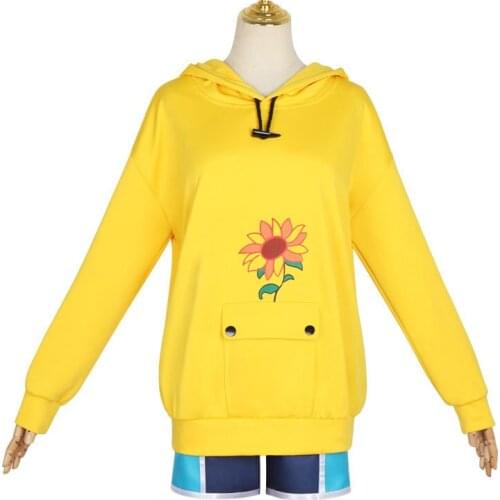 Wonder Egg Priority Ohto Ai Cosplay Costume Hoodie Pants Socks Hair Clip Halloween Carnival Costume