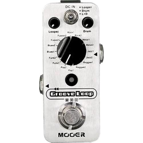 MOOER Groove Loop Guitar Pedals Drum Machine Looper Pedal 3 Modes Max 20min Recording Time Tap Tempo Guitar Effect Processor Hot