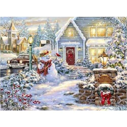 Mini Christmas Eve patterns Counted Cross Stitch 11CT 14CT 18CT 28CT DIY Cross Stitch Kits Embroidery Needlework Sets home decor