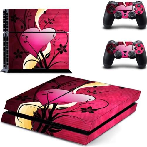 Love Style PS4 Skin Sticker for Playstation 4 Console & 2 Controllers Decal Vinyl Protective Skins Style 2