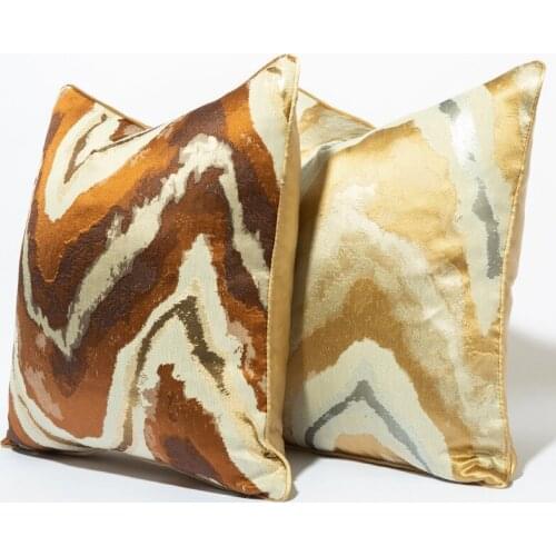 Geometric Abstract Mountain Pillowcase Modern Light Luxury Style Pillowcase Fashion Single-Sided Printing Cushion Cover