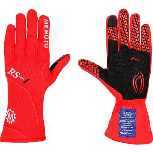 New Auto Car Racing Gloves Motocross gloves Breathable Abrasion Resistance Moto Karting Kart Racing Gloves