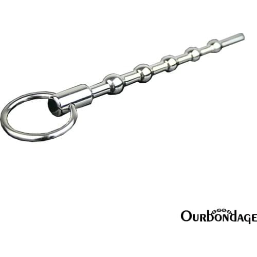 Ourbondage 5 Balls Shape Stainless Steel Urethral Catheter Chastity Penis Insert Dilator Penis Plug Sex Toy For Men