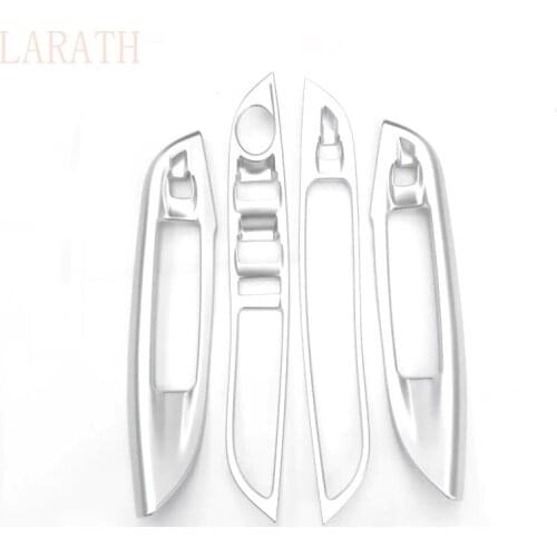 For Ford Focus 3 Glass Switch button cover trim Door window Interior Panel ABS chrome 2015 2016 Car Styling Accessories