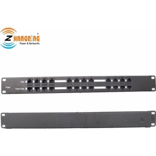 1U Security 12 port 100Mbps passive POE injector Power over Ethernet for IP Network Camera