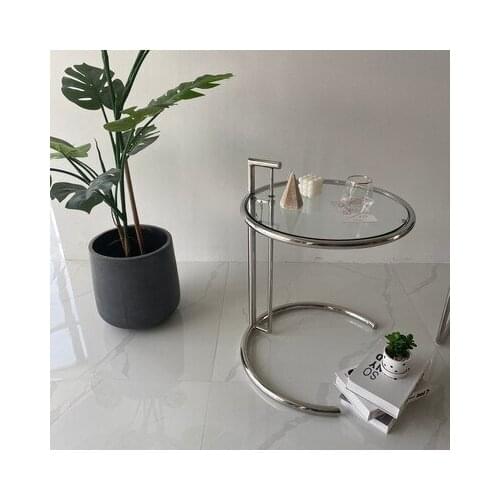 Side table bedside table living room furniture glass side table Lift table Transparent coffee table Contracted tea table