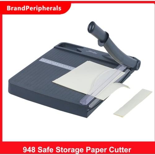 948 Safe Storage Paper Cutter Centimeter And Inch Double Use Paper Trimmer Drawer Storage 12'' Cut Length 16 Sheets Capacity