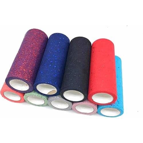 10Yards Glitter Sequin Tulle Roll Wedding Decoration Pink Laser Organza Silver Sparkly Glitter Sequin Tulle Mesh Party Supplies