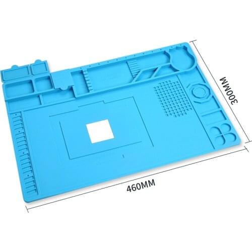 Jewii Heat Insulation Working Mat Heat-resistant Soldering Station Repair Insulation Pad Insulator Pad Maintenance Platform