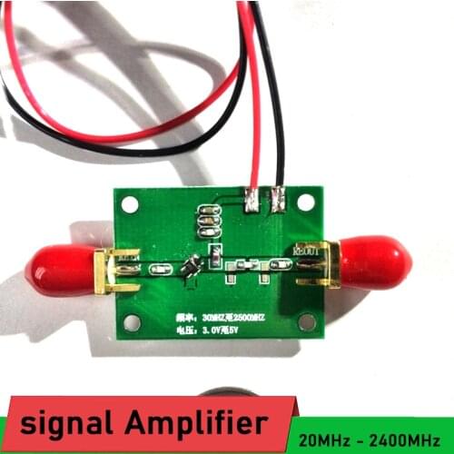 Signal Amplifier 20MHz -2400MHz 2.4G Low Noise Broadband RF Amplifier Module for VHF UHF FM Ham Radio