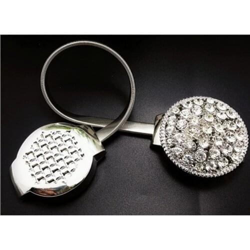 Magic Magnet Window Door Curtain Tieback Chain Buckle Drape Holdback Clip, Silver