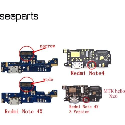 Redmi Note 4x USB Port Charger Dock Plug Connector Flex Cable Note4 For 5.5" Xiaomi Redmi Note 4 Charging Port Board Replacement