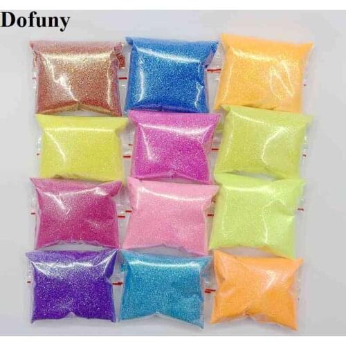 260g/set Glitter Powder DIY Nail Art Glitter Decorations Holographic UV Gel Varnish Nail Tips Pigment Nail Glitter Powder