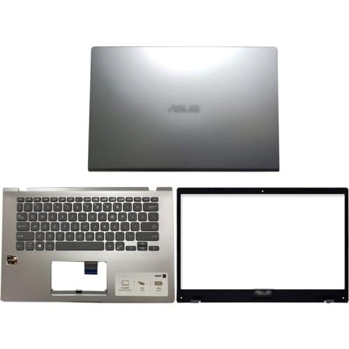 Original Laptop LCD Back Cover/Front Bezel/Palmrest Upper Case For ASUS Vivobook 14 X409 Y4200 Y4200F Silver Gray