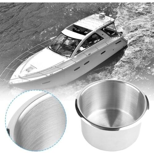 Stainless Steel Cup Drinking Holder Portable Durable Cup Organizer for Marine Boat Car Truck Camper Storage Car Accessories