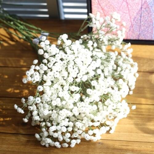 5 colors Babysbreath Artificial Flower Fake flower head For Wedding DIY flower bouquet accessory Home Hotel Party Decorations