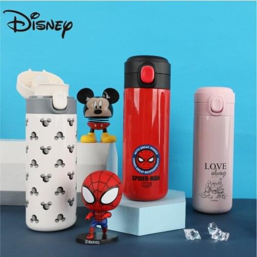 Disney Childrens Thermos Cup students kindergarten boys and girls drip and portable Thermos Cup cartoon straight drink cup