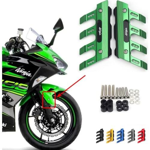For Kawasaki Ninja 650 400 GTR1400 Motorcycle Mudguard Front Fork Protector Guard Block Front Fender Slider Accessories