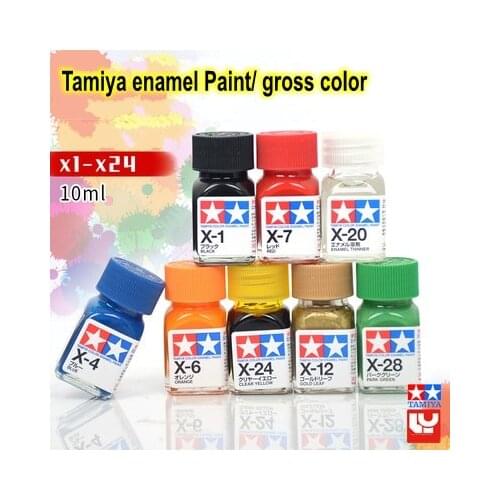 10ml Tamiya Enamel Paint Gross Colors Painting X1-X24 For Gundam Model Brush Spray Painting DIY
