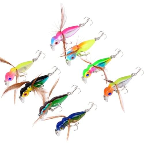 Gorgons Insect Fishing Lure Wobbler 45mm Hard Plastic Bee Artificial Bait for Freshwater Bass Fishing