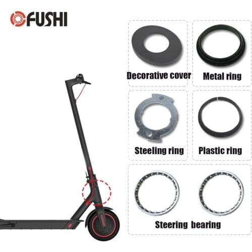 Front Fork Tube Bearing Bowl Rotating Steering Ring Sets for Xiaomi Mijia M365/M365 Pro Electric Scooter Bearing Repairing Kit