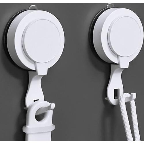 2021 New 1PC Wall Hanging Hook Up Strong Glue Kitchen Bathroom No Need To Punch Washable Reusable Suction Cup Hook Vacuum Lock